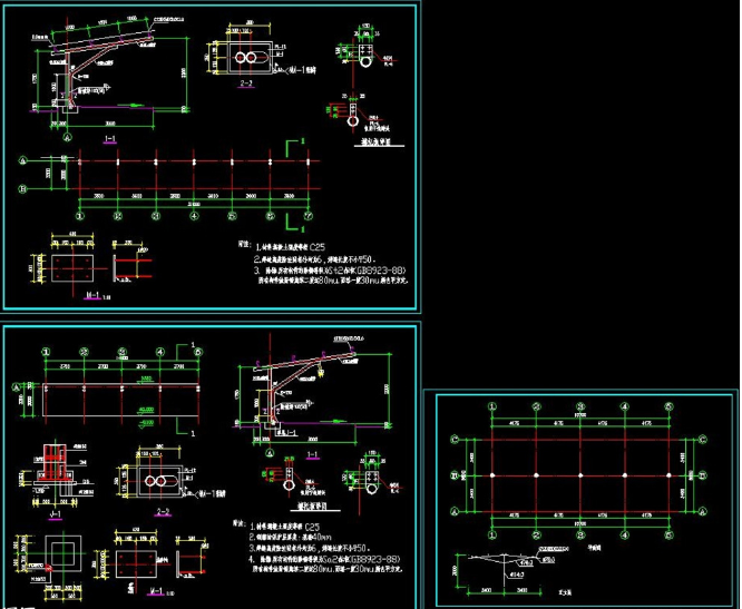 老河口钢构汽车棚设计