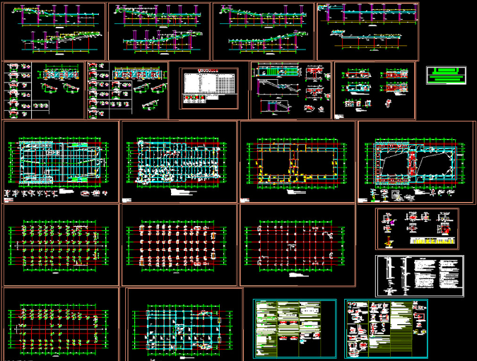 老河口钢结构报告厅图纸