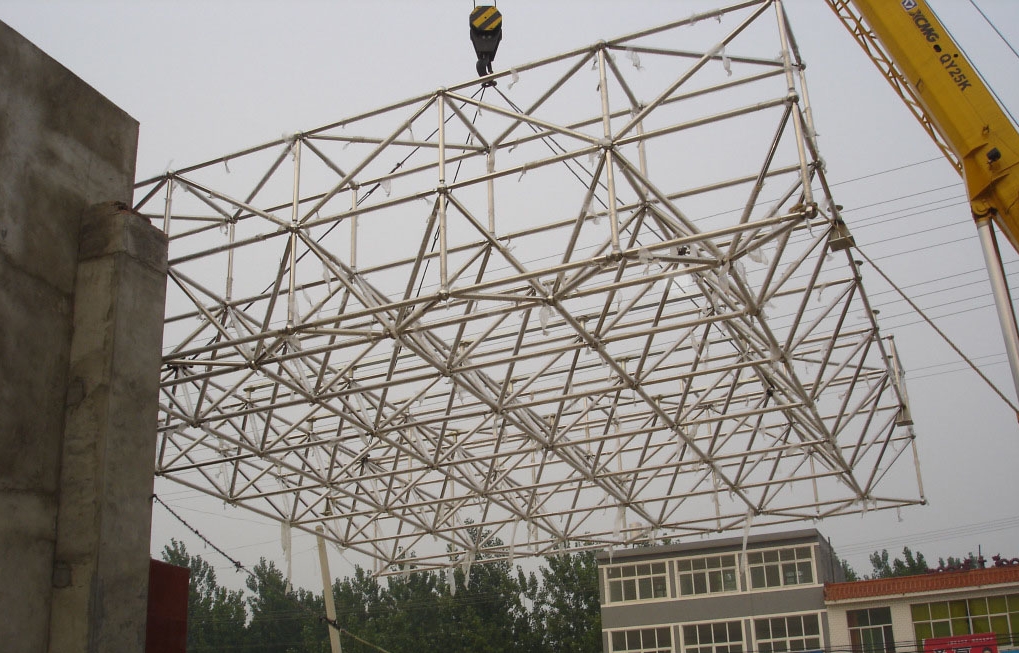 老河口不锈钢门头网架安装