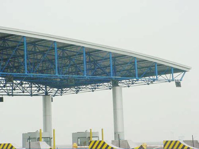 老河口收费站网架工程